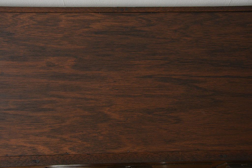 アンティーク家具　アンティーク 小物整理に便利!23杯引き出し収納棚(ガラスケース、薬箪笥)