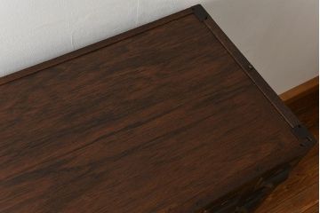 アンティーク家具　アンティーク 小物整理に便利!23杯引き出し収納棚(ガラスケース、薬箪笥)