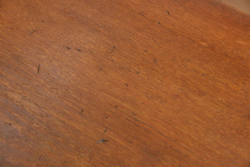 アンティーク家具　アンティークペイント　モールガラスの小窓付き両袖机(テーブル、デスク、在宅ワーク、在宅用、作業台)