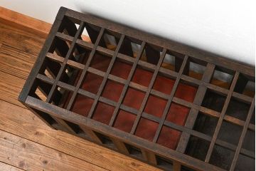 アンティーク雑貨　アンティーク 古い木の大きな受け皿付き傘立て(アンブレラスタンド)