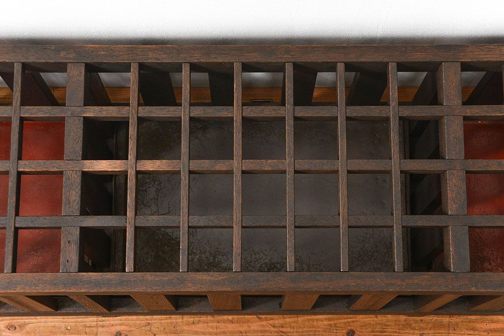 アンティーク雑貨　アンティーク 古い木の大きな受け皿付き傘立て(アンブレラスタンド)