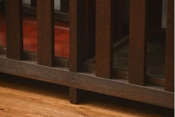 アンティーク雑貨　アンティーク 古い木の大きな受け皿付き傘立て(アンブレラスタンド)