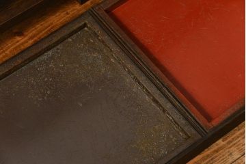 アンティーク雑貨　アンティーク 古い木の大きな受け皿付き傘立て(アンブレラスタンド)