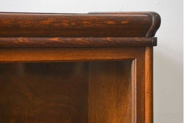 アンティーク家具　イギリスアンティーク オーク材　脚付きスタッキングブックケース(1)(本箱、収納棚、書棚、キャビネット)