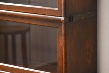 アンティーク家具　イギリスアンティーク オーク材　脚付きスタッキングブックケース(2)(本箱、収納棚、書棚、キャビネット)