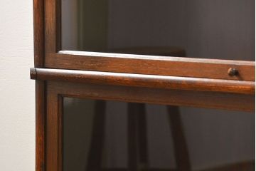 アンティーク家具　イギリスアンティーク オーク材　脚付きスタッキングブックケース(2)(本箱、収納棚、書棚、キャビネット)