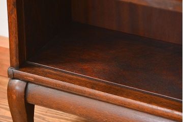 アンティーク家具　イギリスアンティーク オーク材　脚付きスタッキングブックケース(2)(本箱、収納棚、書棚、キャビネット)