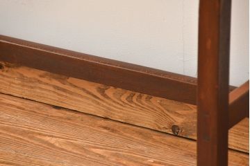 アンティーク家具　アンティーク 天板ナラ材の薄型作業台(2)(サイドテーブル、机、在宅ワーク、在宅用デスク)