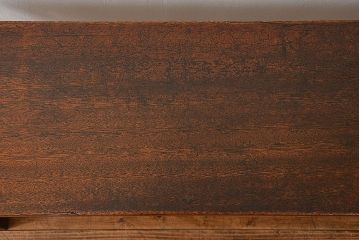 アンティーク家具　アンティーク 古い木のシンプルな薄型作業台(サイドテーブル、机、在宅ワーク、在宅用デスク)