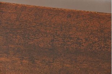 アンティーク家具　アンティーク 古い木のシンプルな薄型作業台(サイドテーブル、机、在宅ワーク、在宅用デスク)