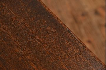 アンティーク家具　アンティーク 古い木のシンプルな薄型作業台(サイドテーブル、机、在宅ワーク、在宅用デスク)