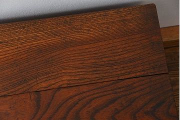 アンティーク雑貨　古民具・骨董 総欅　杢目の素晴らしい大きな収納箱(トランク、米びつ、センターテーブル)