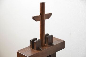 アンティーク雑貨　古民具・骨董 特大!総欅材井戸の滑車(つるべ)