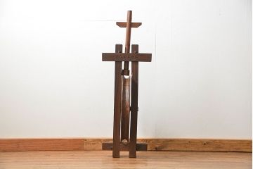 アンティーク雑貨　古民具・骨董 特大!総欅材井戸の滑車(つるべ)