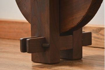 アンティーク雑貨　古民具・骨董 特大!総欅材井戸の滑車(つるべ)