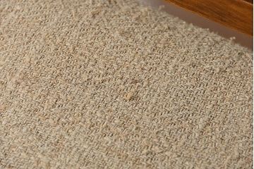 レトロ家具　アンティークリネン座面のレトロな椅子(1)(イス、チェア)