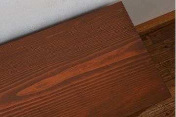 レトロ家具　昭和レトロ 脚付き!古い木のシンプルなローチェスト(ローボード・箪笥)