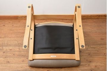 中古 展示・美品　カリモク　レトロモダン　WDモデル革張りソファー(3) 定価約12万円