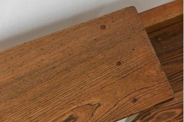 レトロ家具　アンティークペイント　レトロでシンプルなベンチ(長椅子、長イス) (1)