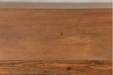 レトロ家具　アンティークペイント　レトロでシンプルなベンチ(長イス)