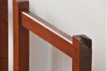 アンティーク家具　古い木のペンキのはげたアンティークチェア2脚セット