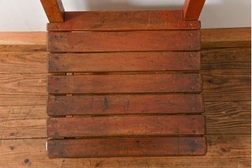 アンティーク家具　古い木のペンキのはげたアンティークチェア1脚　(椅子、イス)