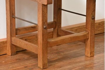 アンティーク家具　古い木のペンキのはげたアンティークチェア1脚　(椅子、イス)