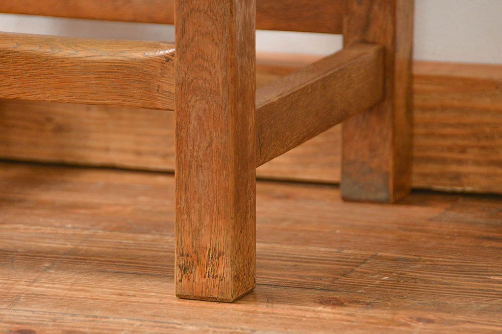 アンティーク家具　古い木のペンキのはげたアンティークチェア1脚　(椅子、イス)