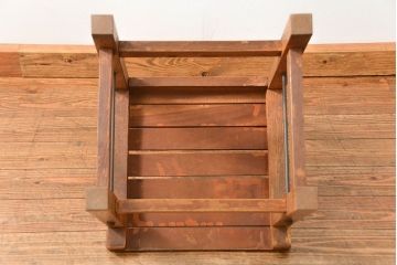 アンティーク家具　古い木のペンキのはげたアンティークチェア1脚　(椅子、イス)