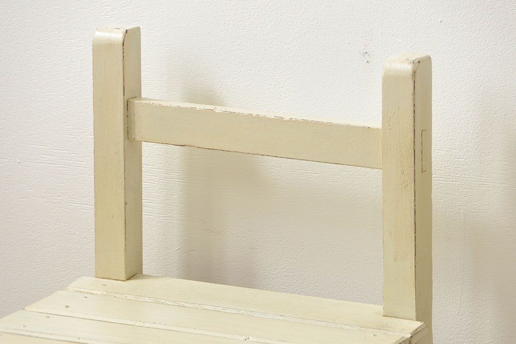 アンティーク家具　アンティークペイント　小振りでかわいいチェア2脚セット(椅子、イス)