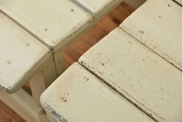 アンティーク家具　アンティークペイント　小振りでかわいいチェア2脚セット(椅子、イス)