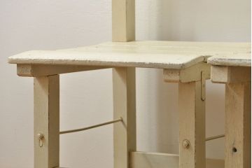 アンティーク家具　アンティークペイント　小振りでかわいいチェア2脚セット(椅子、イス)