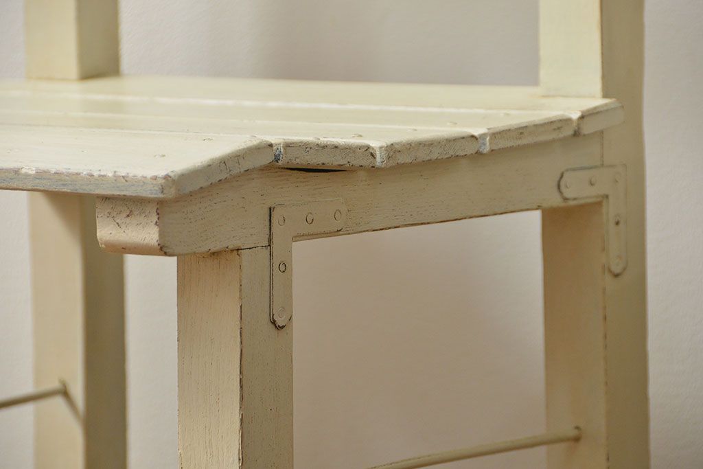 アンティーク家具　アンティークペイント　小振りでかわいいチェア2脚セット(椅子、イス)