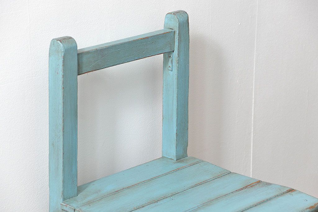 アンティーク家具　アンティークペイント小振りでかわいいチェア1脚