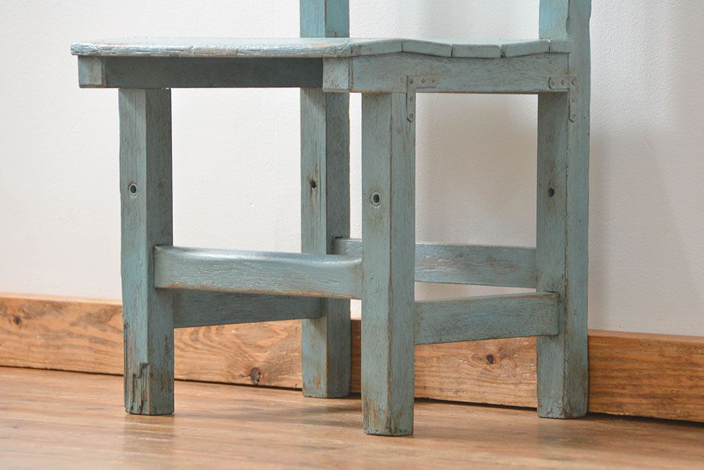 アンティーク家具　アンティークペイント小振りでかわいいチェア1脚