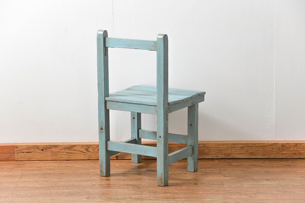 アンティーク家具　アンティークペイント小振りでかわいいチェア1脚