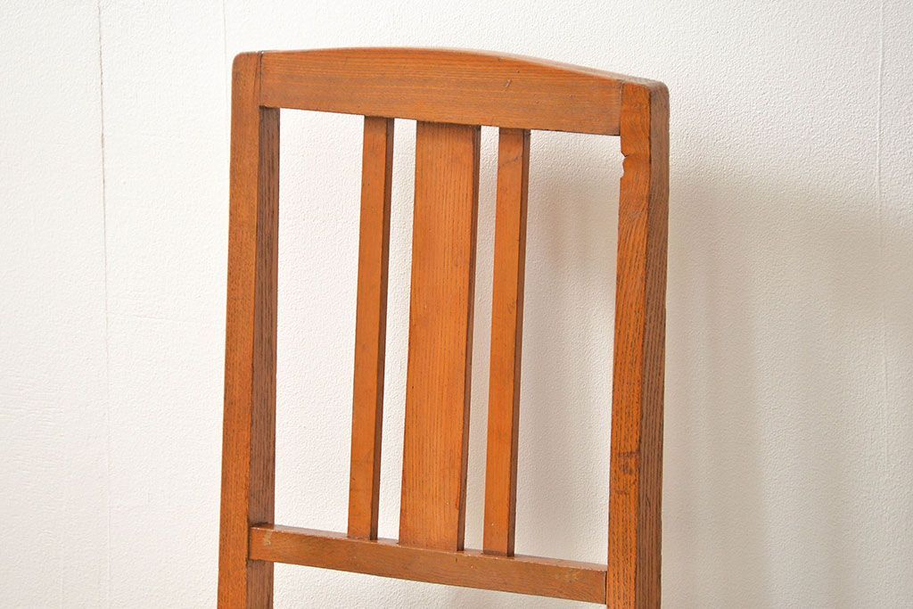 レトロ家具　昭和レトロ シンプルなアンティークチェア(椅子、イス)