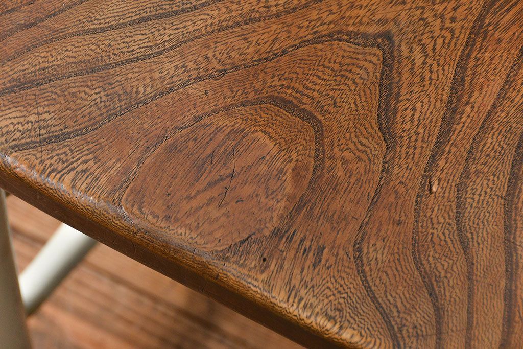 アンティーク家具　アンティークペイント　イギリスチャーチチェア2脚セット(イス、椅子)