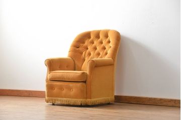 ヴィンテージ家具　イギリスビンテージ　1人掛けラウンジチェア(ソファ)(2)