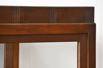 アンティーク家具 アンティーク 特大!古いタモ材 両面開きの上質なガラスケース(ショーケース、飾り棚、陳列棚)