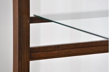 アンティーク家具 アンティーク 特大!古いタモ材 両面開きの上質なガラスケース(ショーケース、飾り棚、陳列棚)