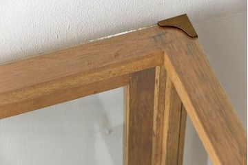 レトロ家具　昭和レトロ 縦型のアンティークガラスケース(ショーケース、飾り棚)