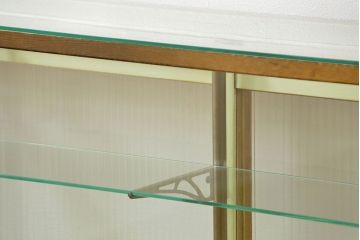 レトロ家具　アンティーク レトロな薄型ガラスケース(1) (ショーケース、飾り棚)