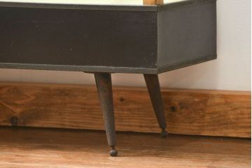 レトロ家具　アンティーク レトロな薄型ガラスケース(1) (ショーケース、飾り棚)