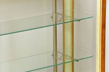 レトロ家具　アンティーク レトロな薄型ガラスケース(2) (ショーケース、飾り棚)
