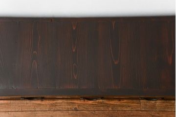 アンティーク家具　古民具・骨董 九尺幅　特大　引き出しローボード(置き床、置床、水屋箪笥、TVボード、テレビ台、キャビネット、収納棚)