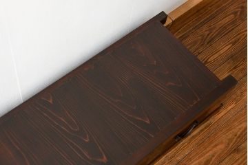 アンティーク家具　古民具・骨董 九尺幅　特大　引き出しローボード(置き床、置床、水屋箪笥、TVボード、テレビ台、キャビネット、収納棚)