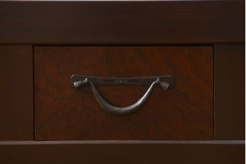 アンティーク家具　古民具・骨董 九尺幅　特大　引き出しローボード(置き床、置床、水屋箪笥、TVボード、テレビ台、キャビネット、収納棚)