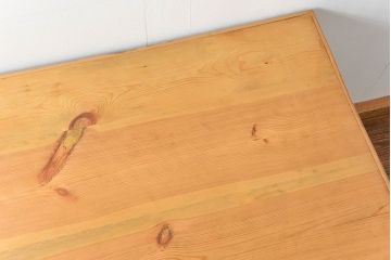 アンティーク家具　イギリスアンティーク　引き出し付き!小さなペイントダイニングテーブル(デスク)