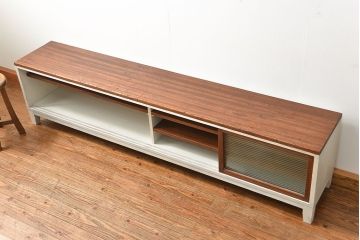 アンティークペイント　ラフジュ工房オリジナルテレビボード(TVボード・ローボード、テレビ台)